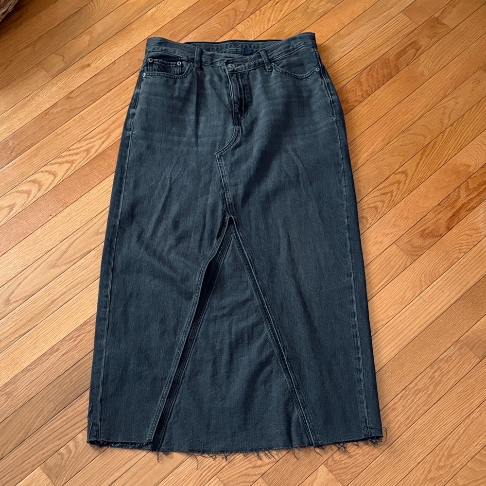 American Eagle Outfitters Dark Denim Maxi Skirt